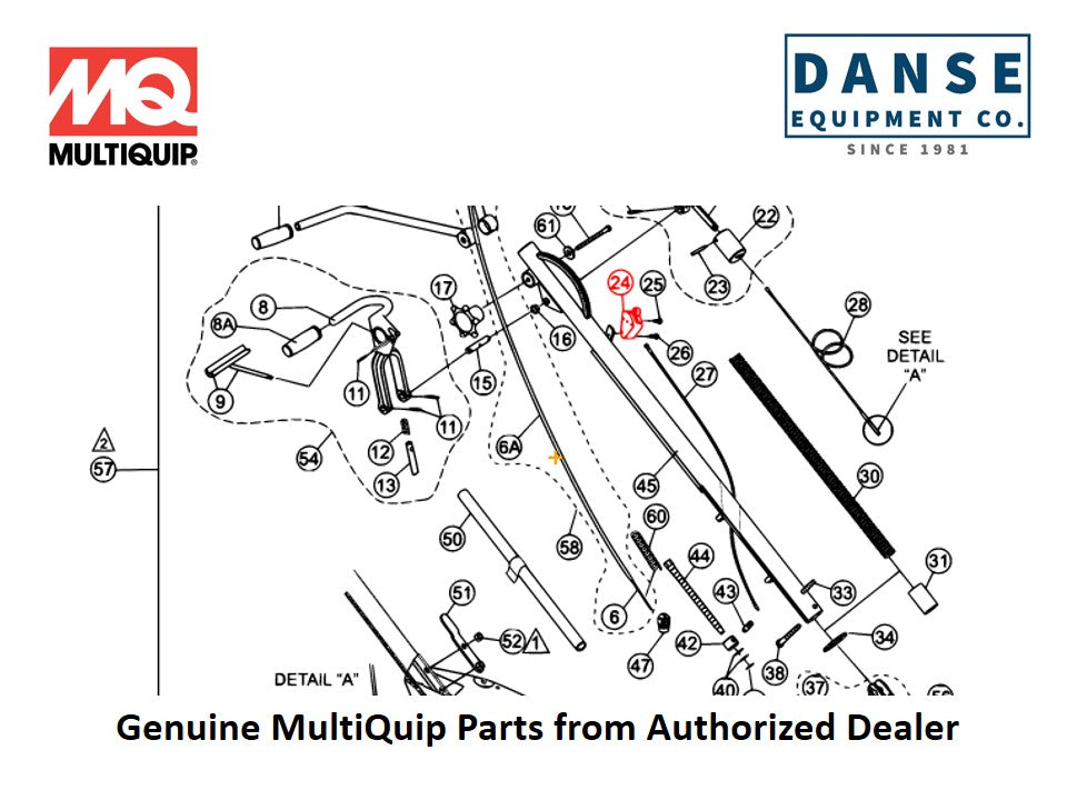 20856 Switch, Centrifugal Stop For J36-M30 Series Whiteman Walk-Behind Power Trowels By Multiquip
