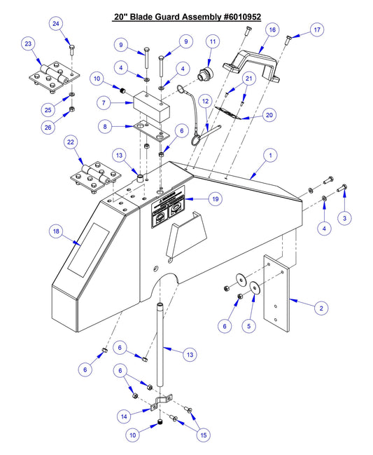 CC5049 20'' Blade Guard Assembly