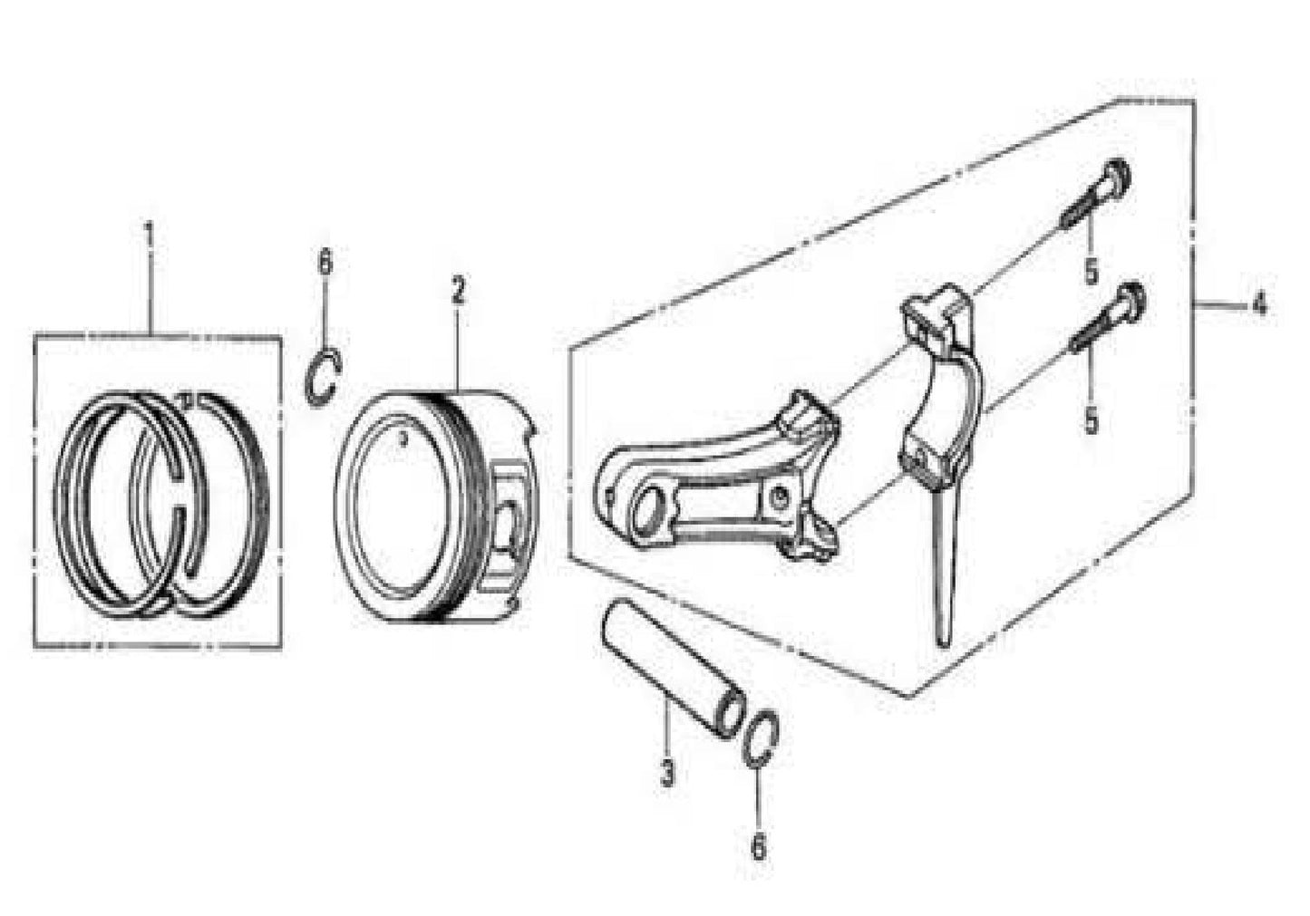 MAC5501G Piston Assembly Parts