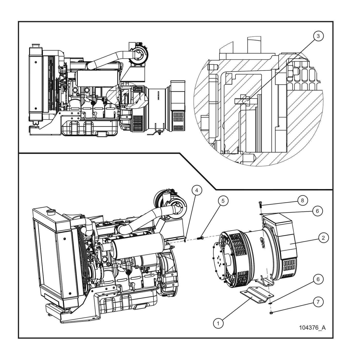 20kW Isuzu 4LE1 Cummins Generator Option Parts By Allmand