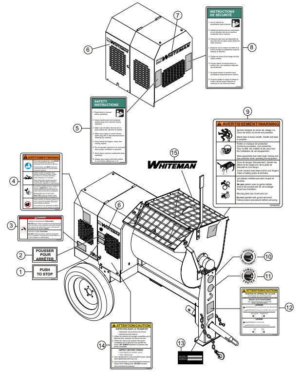 Nameplate And Decals Assembly Parts-WM70SH5C, WM70SH8C HONDA GX160/GX240 GASOLINE ENGINE