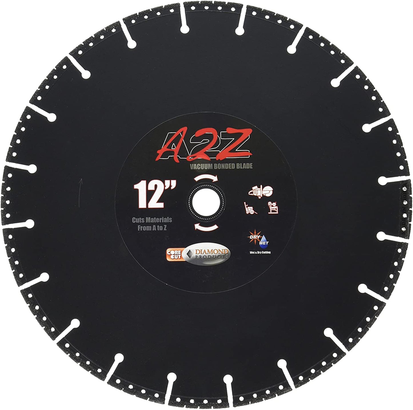 Diamond Products 21535 A2Z Specialty Metal Cutting Blade 12" X 1.25 - 1" Arbor