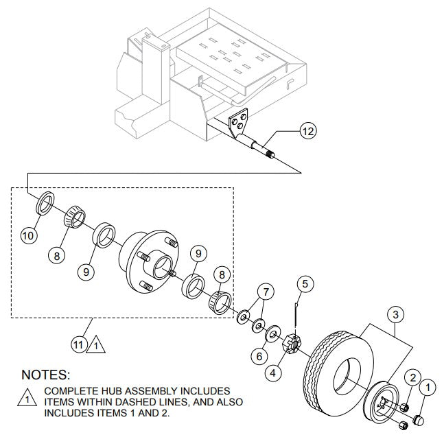 Axle Assembly Parts-WM70SH5C, WM70SH8C HONDA GX160/GX240 GASOLINE ENGINE