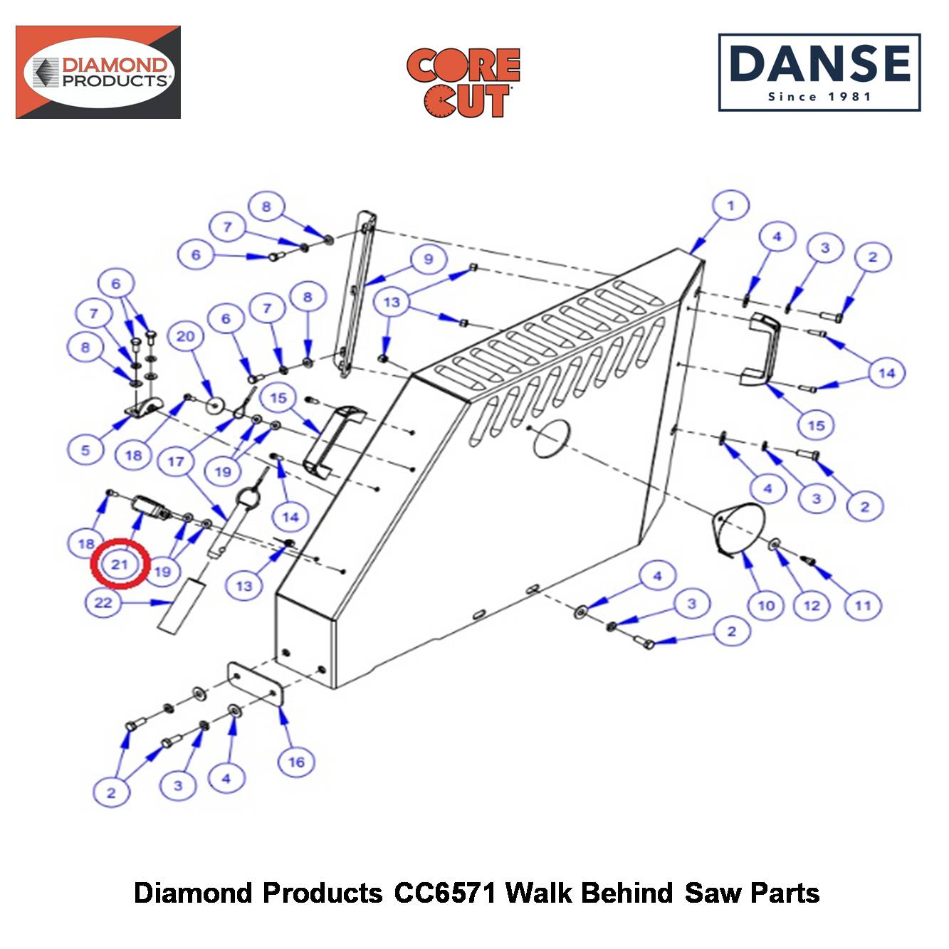 Hose Clamp 3202835 Fits Core Cut CC6571 Walk Behind Saw By Diamond Products