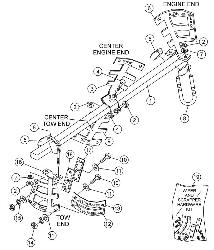Paddle Shaft Assembly Parts-WM70SLF, WM70PLF MPOWER 177F-BH 9.0 HP GASOLINE ENGINE
