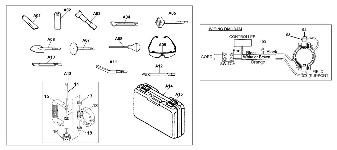 HM1140C Demolition Hammers Assembly Parts By Makita