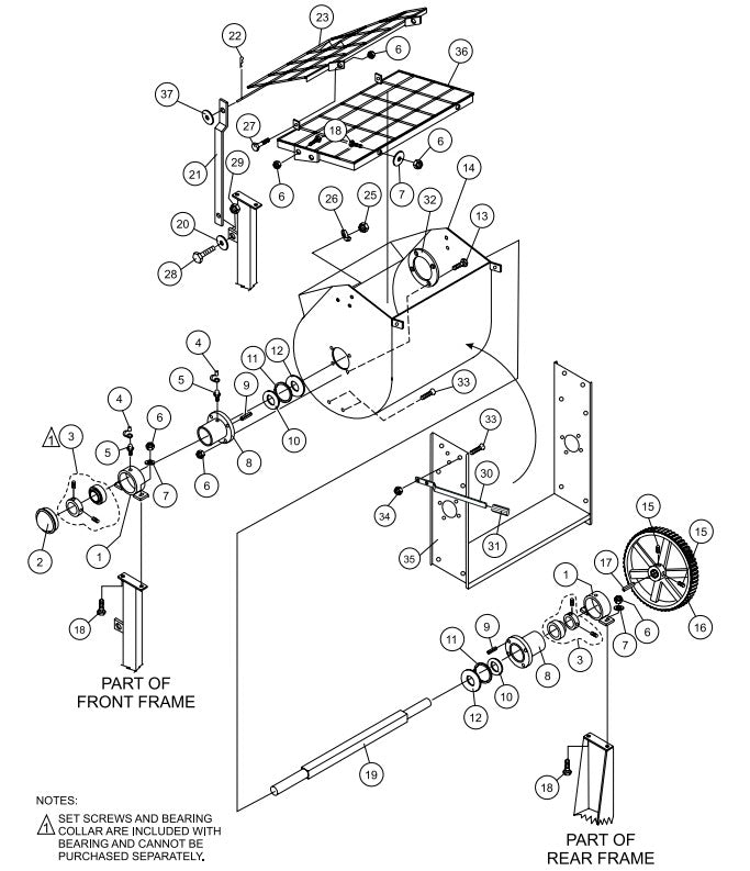 Plastic Drum Assembly Parts-WM90SLF, WM90PLF MPOWER 177F-BH 9.0 HP GASOLINE ENGINE