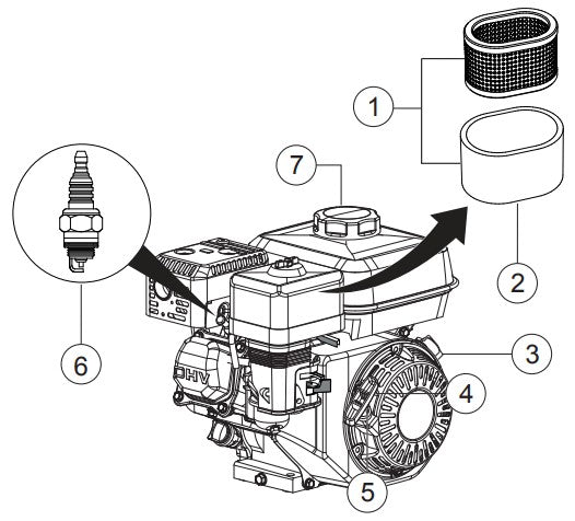 WSC55 Series Engine Service Parts