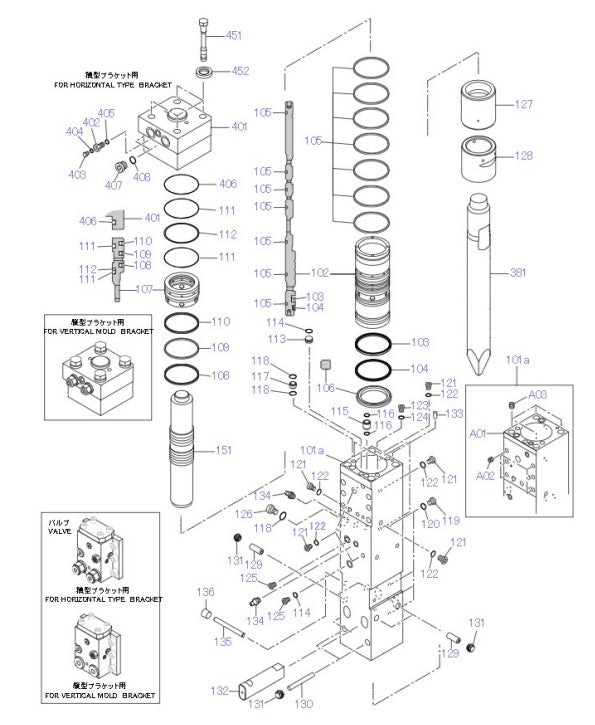 Fx125Qtv Hydraram Parts Breakdown