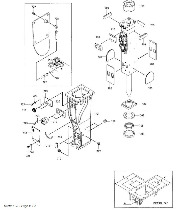 Box Mounting With Hydraulic Adjusters Parts for Fx275