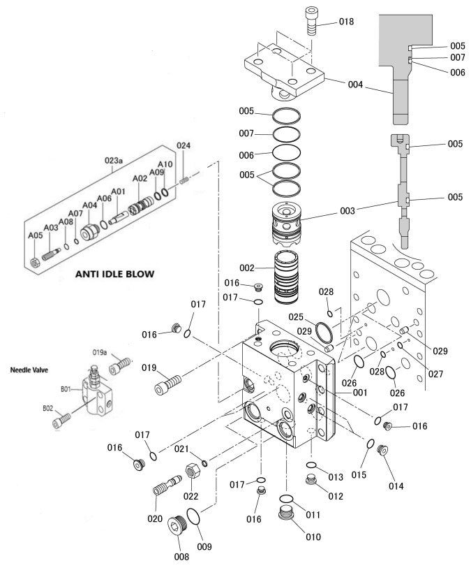 Control Valve Detail Parts for Fx375