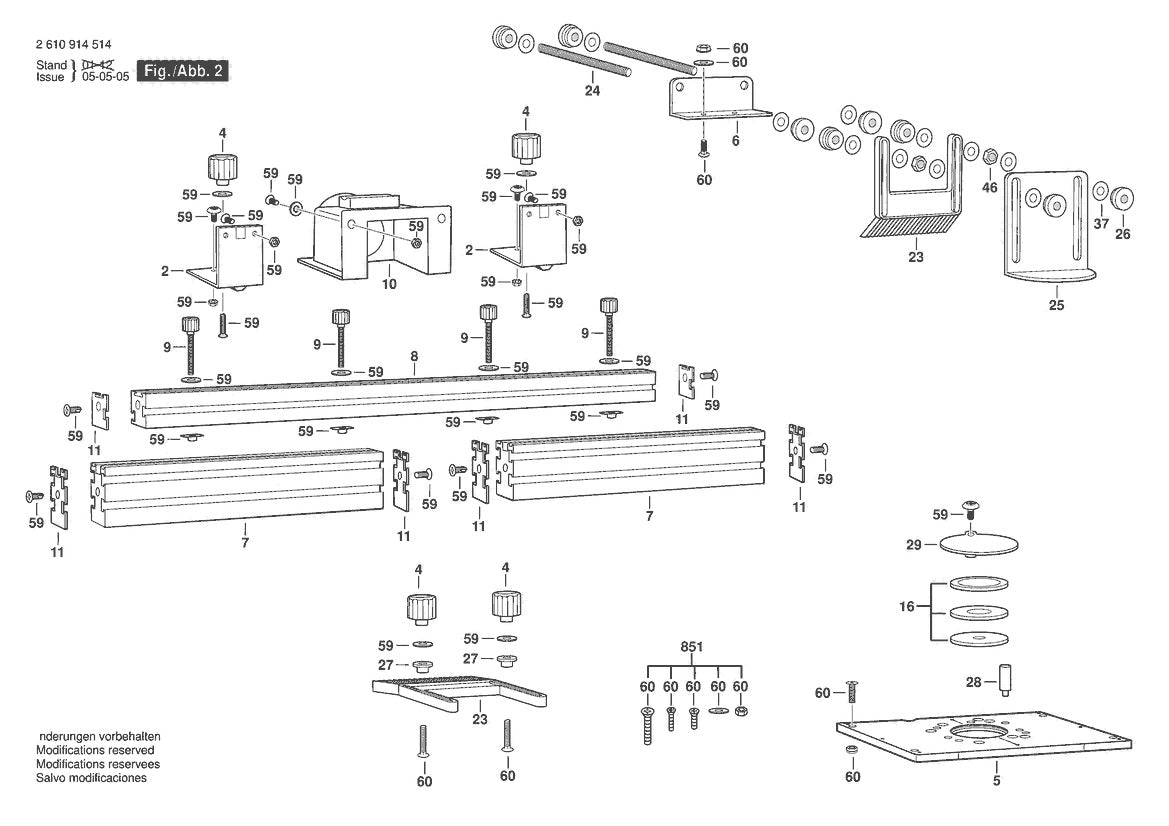2610914514 Bosch Router Parts Diagram