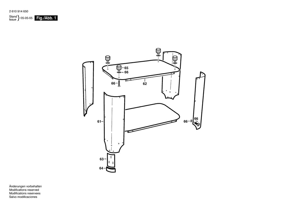 2610914650 Bosch Router Parts Diagram