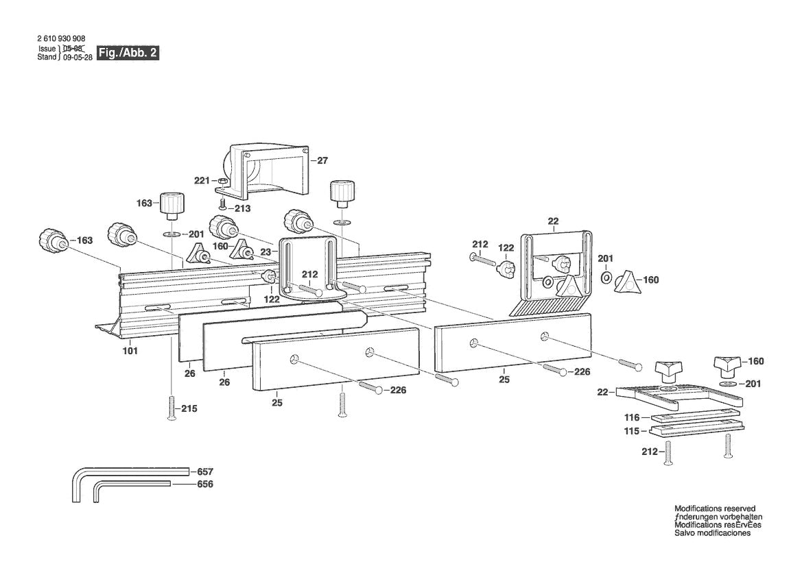 2610930908 Bosch Router Parts Diagram