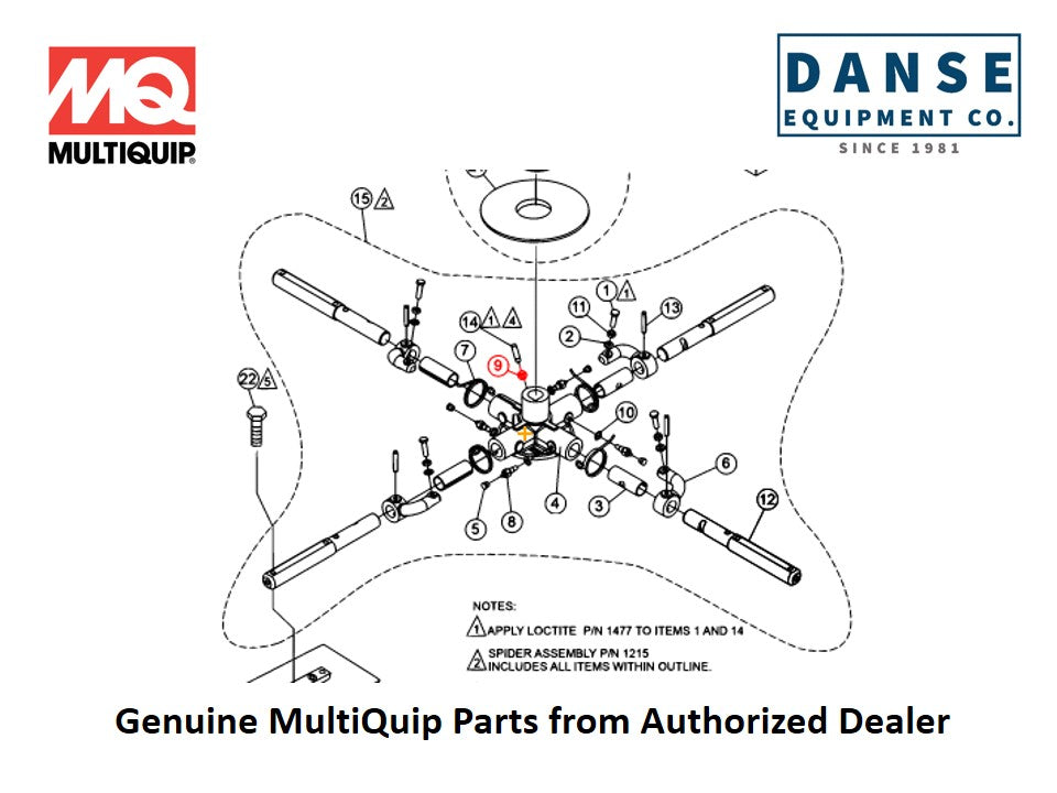 22622 Belt, AP22 For J36E2 Series Whiteman Walk-Behind Power Trowels By Multiquip