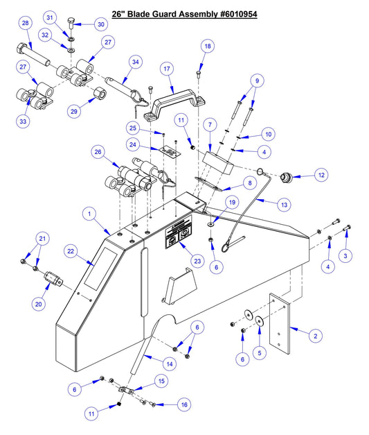CC5049 26'' Blade Guard Assembly