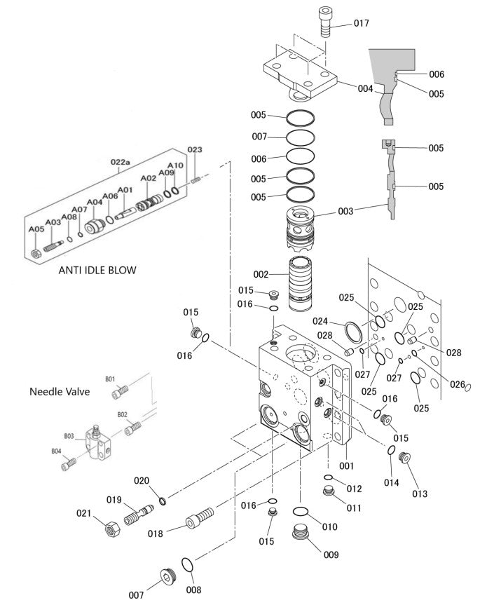 Control Valve Detail Parts for Fx475