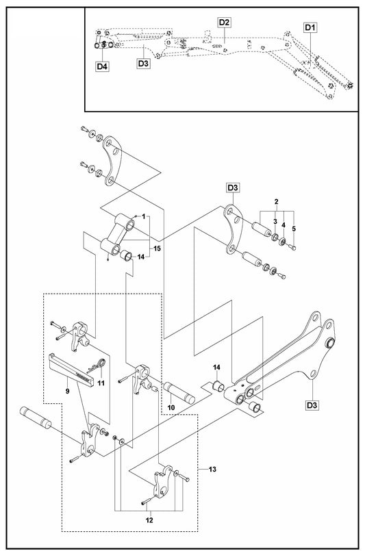DXR 275 Tool Holder Assembly Parts