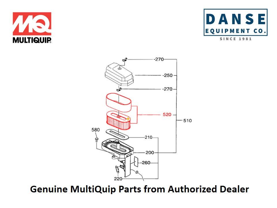 2793260618 Element Set For B46S90 Series Whiteman Walk-Behind Power Trowels By Multiquip