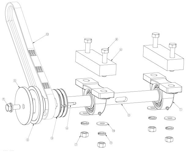Blade Arm Assembly parts-2000E, 2009-30 by Husqvarna
