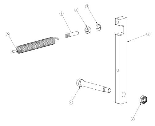 Blade Release Arm Assembly parts-2000E, 2009-30 by Husqvarna