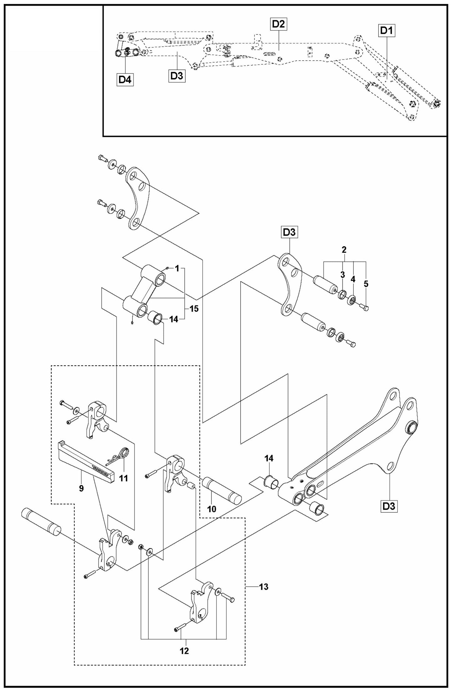 DXR 305 Tool Holder Assembly Parts