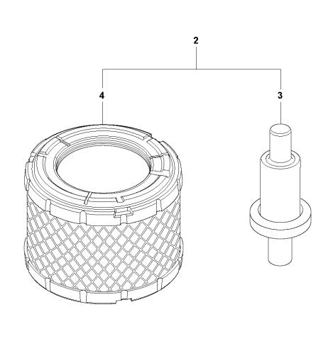 6 Months / Every 100 Hour Kit Assembly Parts For LT5005 Compaction Rammer By Husqvarna