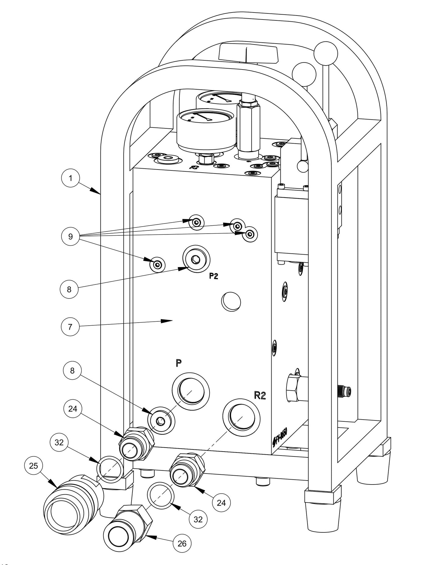 BS-2 Remote Control (Right Side) Parts