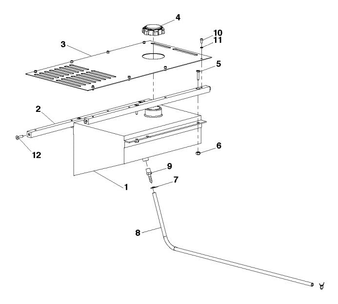 Fuel Tank Assembly Parts For Soff Cut X5000 by Husqvarna