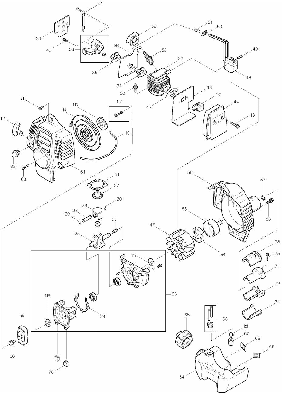 RBC221 String Trimmer Assembly Part 2 by Makita