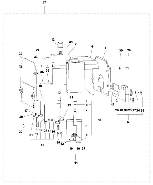 Blade Housing Assembly parts-4000, 2015-10 By Husqvarna