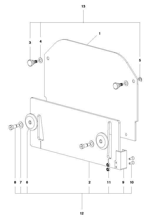 Blade Block Cover Assembly parts-4000, 2015-10 By Husqvarna