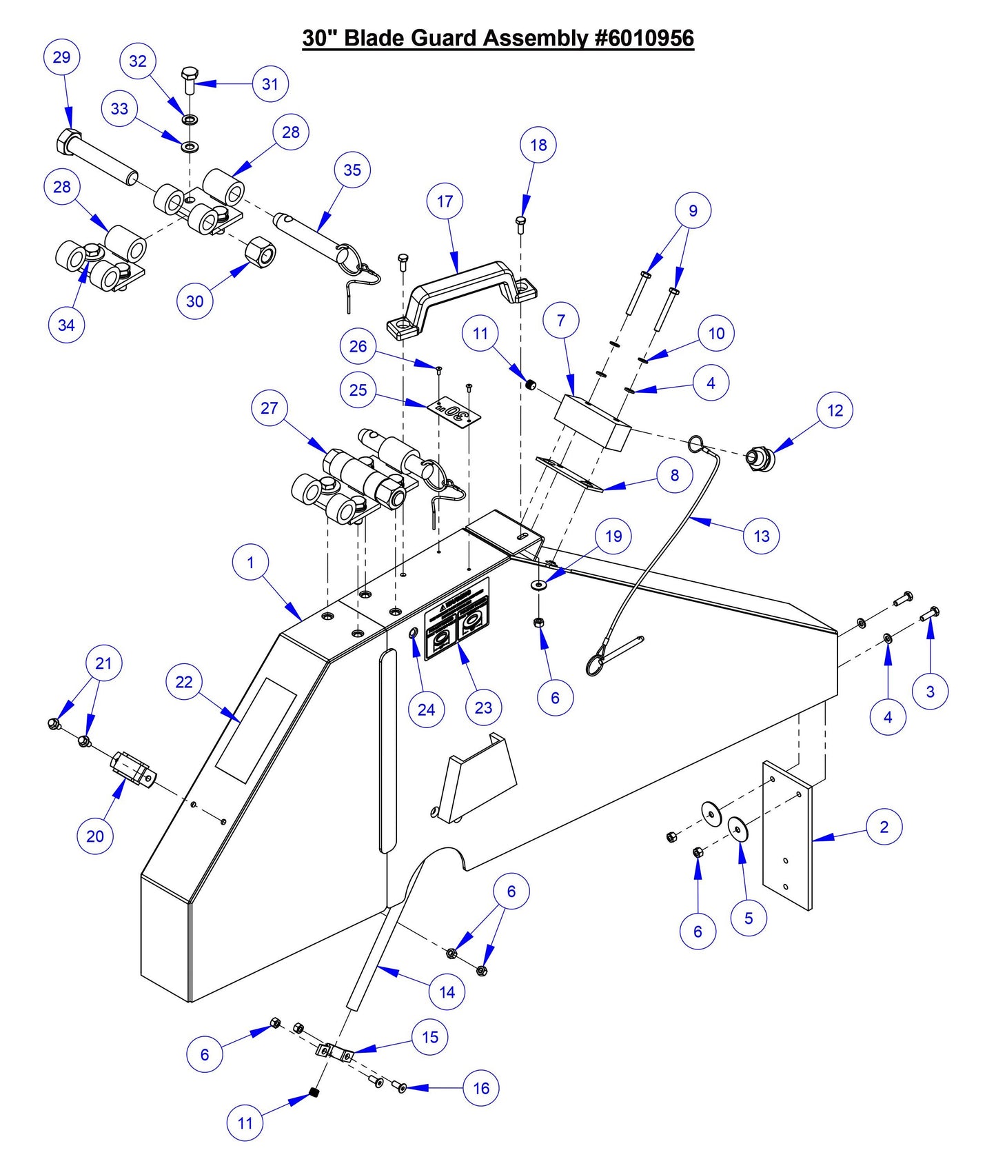 CC5049 30'' Blade Guard Assembly