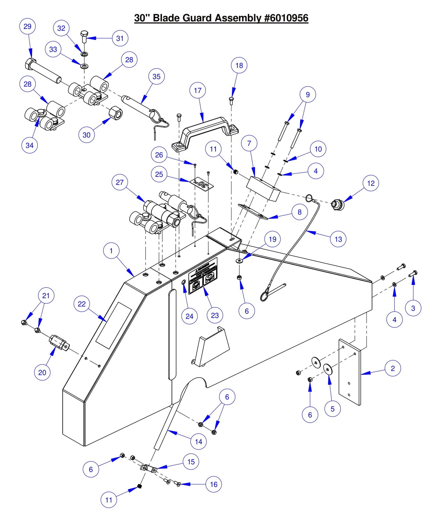 CC7574DK 30" Blade Guard Assembly