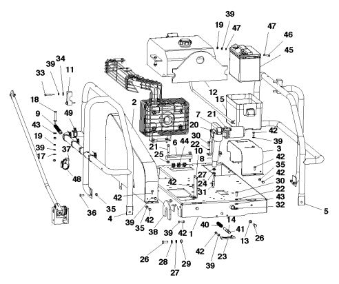 MainFrame Assembly parts-4000, 2015-10 By Husqvarna