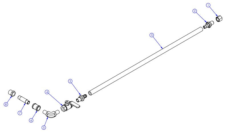 Kit, Oil Drain Assembly parts-GX4200 By Husqvarna