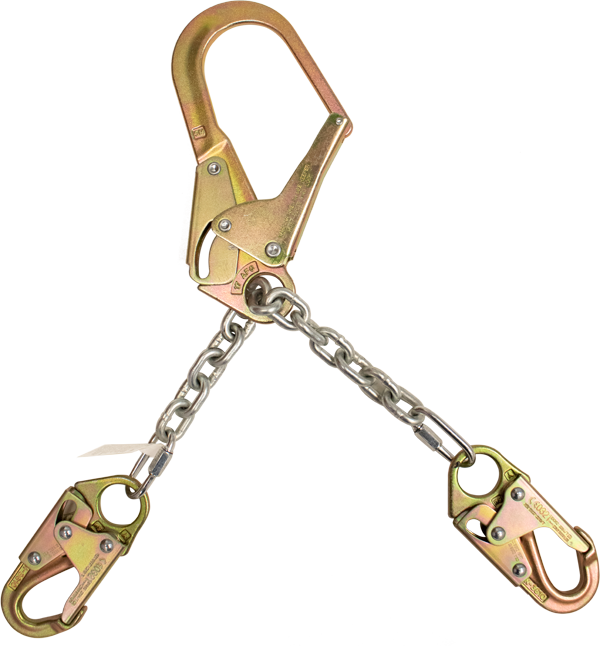 324-C 2 Ft. chain positioning assembly, no swivel Yellow by FrenchCreek Production