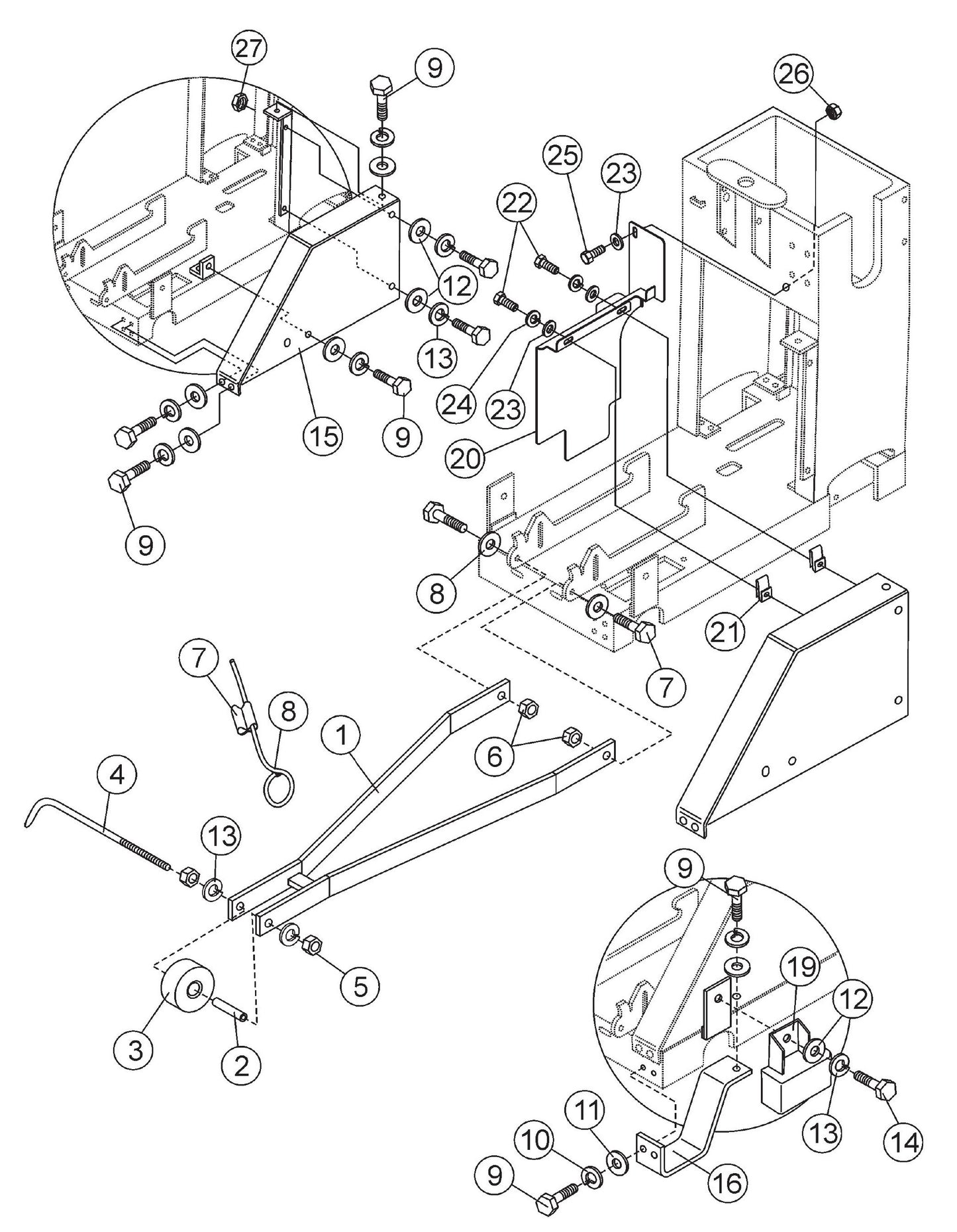 Saw-Pointers And Covers Assembly Parts For SP2 CE13H20 SCE13H20 SCE20H20 By Multiquip