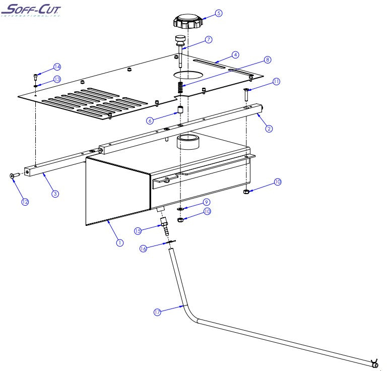 Fuel Tank Assembly parts-GX4200 By Husqvarna