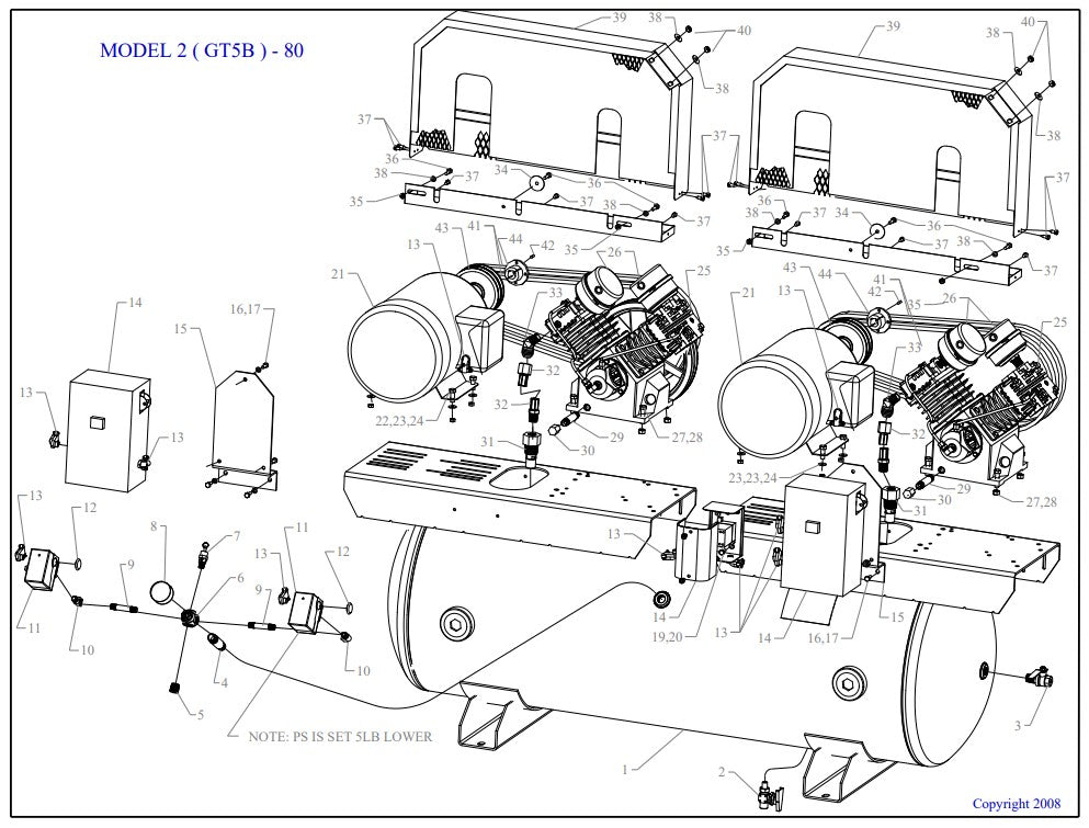 2GT5B-80-SSC Single & Three Phase Assembly Parts By Jenny