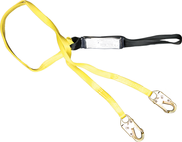 340A Choker energy absorbing lanyard Yellow by FrenchCreek Production