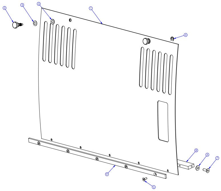 Rear Access Assembly parts-GX4200 By Husqvarna