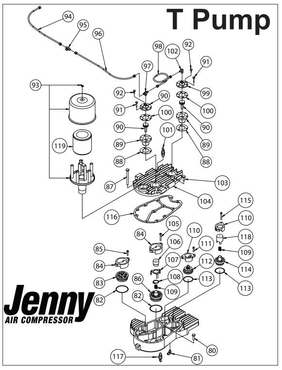 T Pump Assembly Parts By Jenny