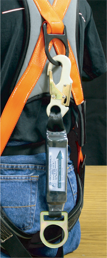 353 Shock absorber with snap hook one end, dee ring other end Yellow by FrenchCreek Production