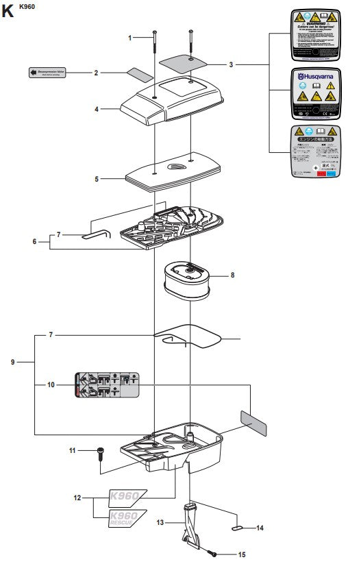 K960 Air Filter Cover