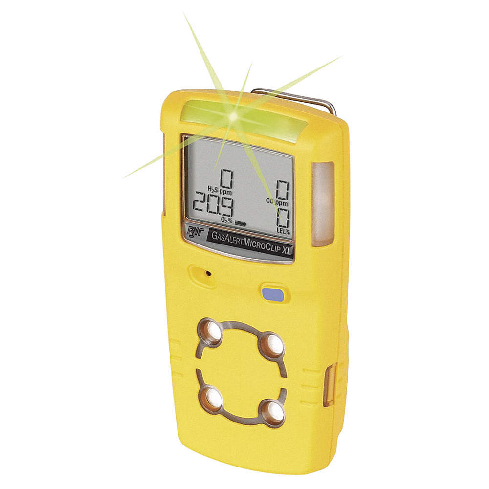 BW Honeywell GasAlert MicroClip XL Multi-Gas Detector - MCXLXWHMYNA MCXL-XWHM-Y-NA