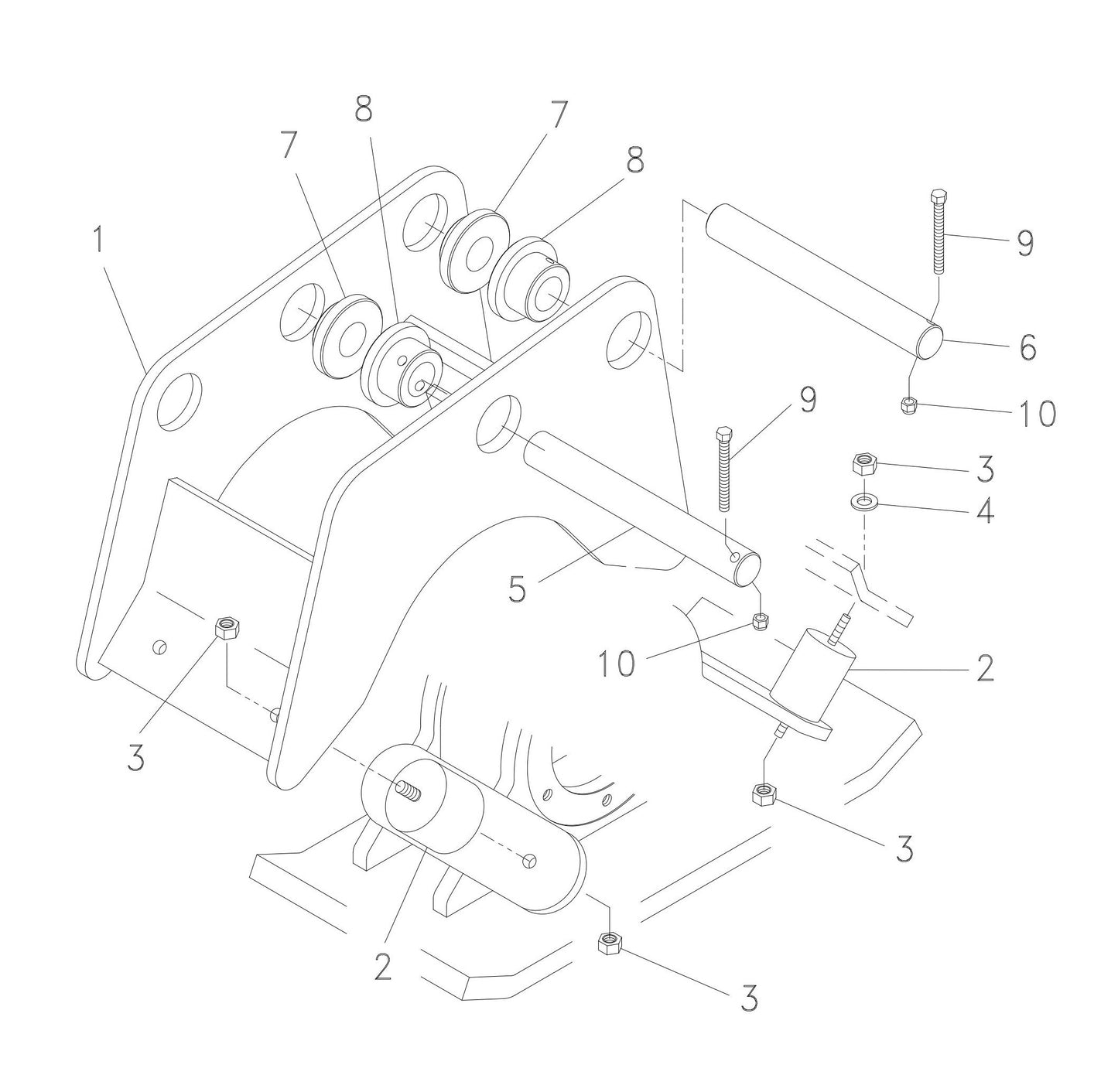 HP 35 (Serial Number 350485-350749) Hanger Bracket and Mounting Assembly Parts
