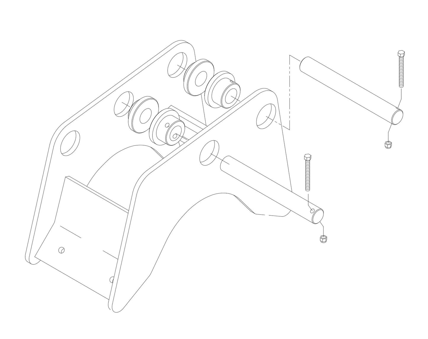 HP 35 (Serial Number 350485-350749) Mounting Pin Kit Assembly Parts