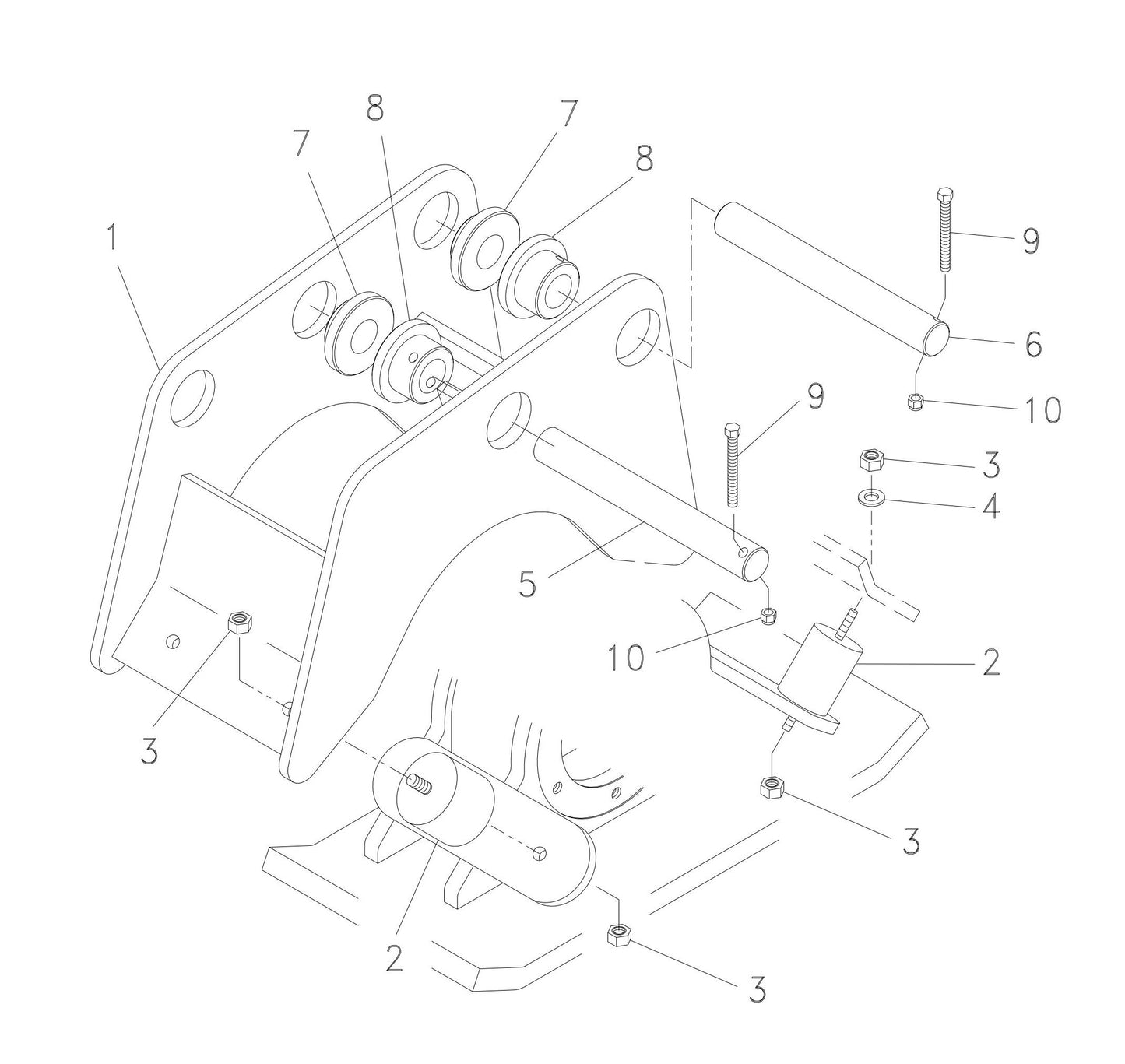 HP 35 (Serial Number 350400 - 350485) Hanger Bracket and Mounting Assembly Parts