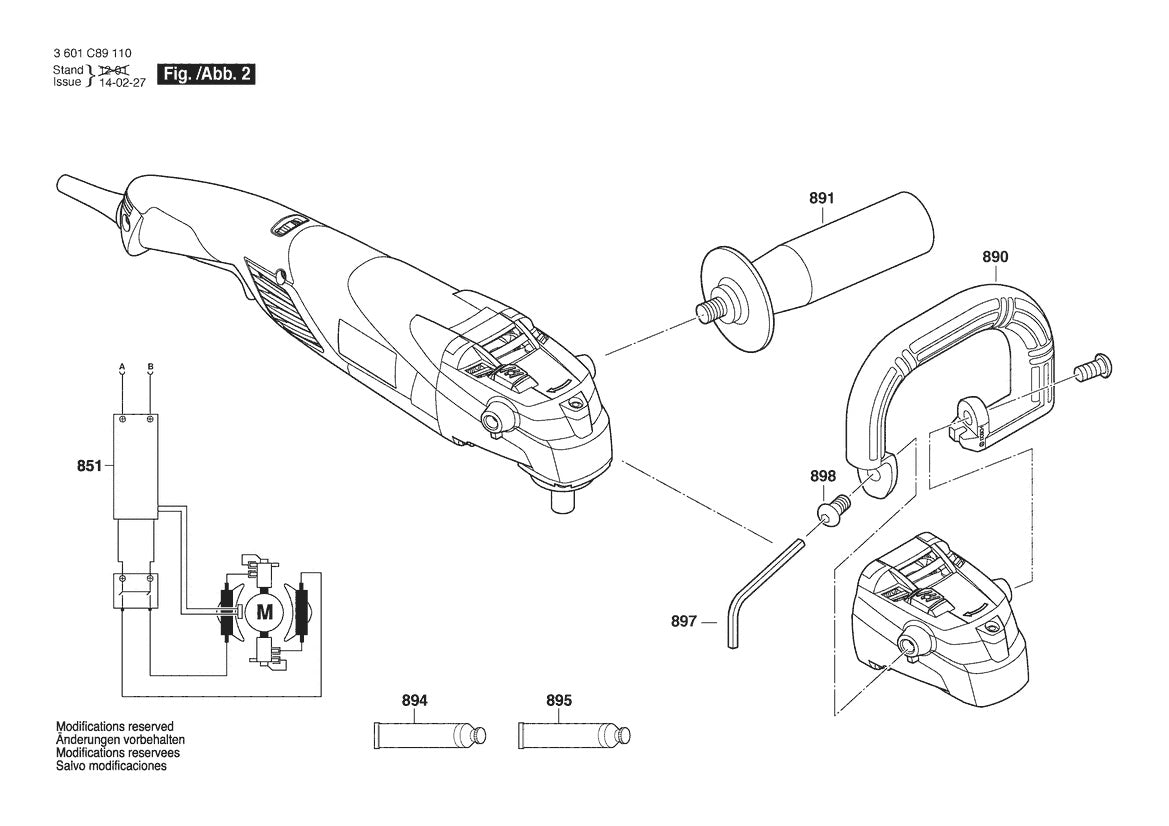 GP712VS Bosch 7_ Variable Speed Polisher Bosch Polisher Parts Diagram